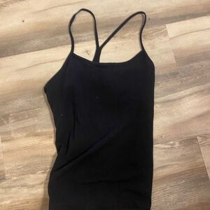 Women's Black Spaghetti Strap Top Lululemon 10